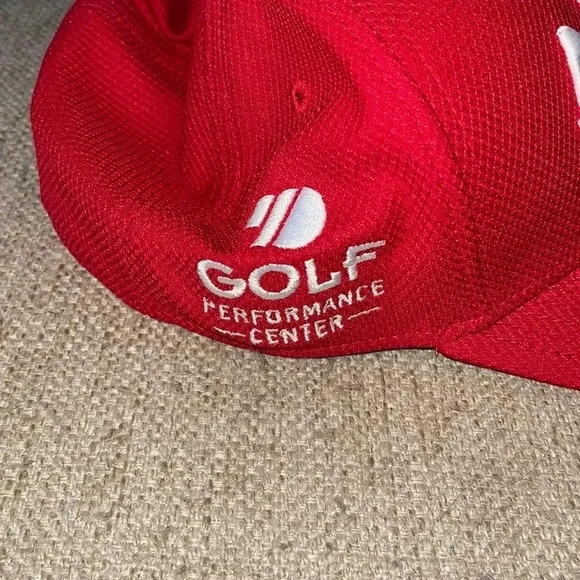AJGA IJGA JUNIOR GOLF ASSOCIATION HAT RED WHITE NEW ERA FLEX FIT - Picture 2 of 4